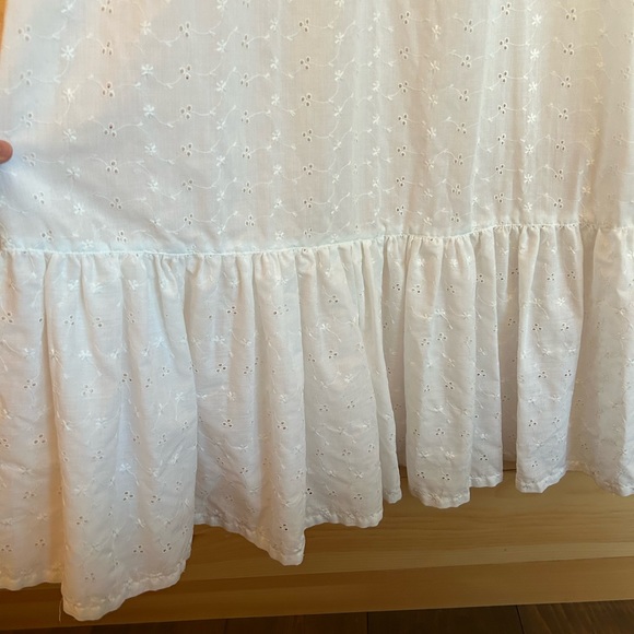 Vintage 70s Handmade Eyelet Maxi Dress - Picture 6 of 8